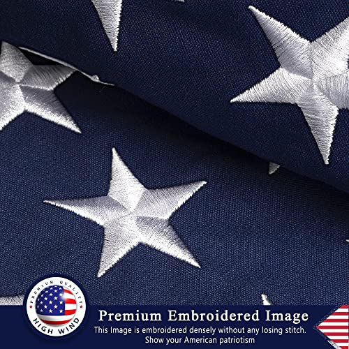 DANF FLAG American Flag 30x50 ft Super Tough Tearproof Spun Polyester