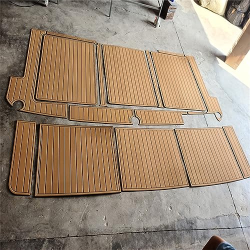 Valman Boat EVA Faux Teak Decking Floor Pad Mat for 1987 Bayliner 4550 - Color Options Available