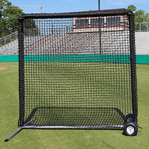 Cimarron Sports Outdoor Practice 7x7#84 Premier Fielder Net and Frame Black Stainless Steel