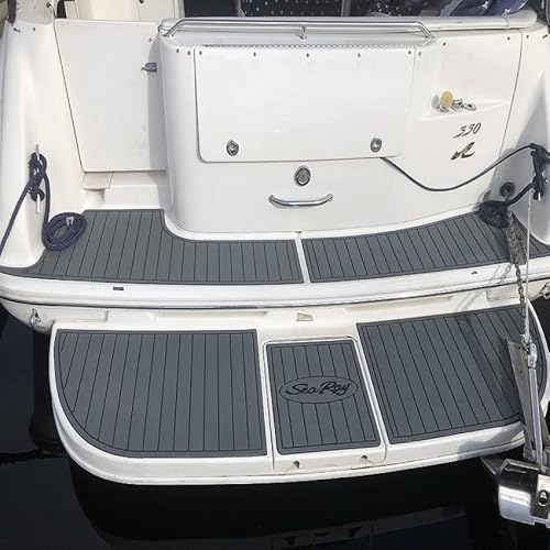 Generic Boat EVA Faux Teak Decking Floor for 2012 Sea Ray 260 SD Cockpit Kit