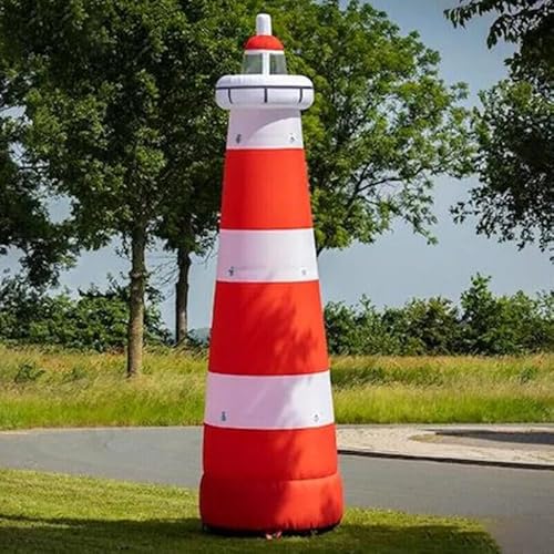 BOZHOUYUPIN 8m Giant Inflatable Pharos Lighthouse PVC Tarpaulin Advertising Model As Picture Show