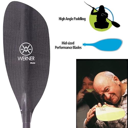 Werner Paddles Shuna Carbon Bent Shaft Kayak Paddle-220cm