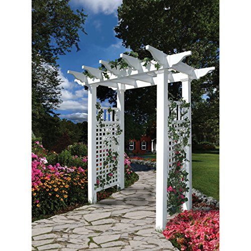 Vita Fairfield Vinyl Arbor 58"W x 86"H White