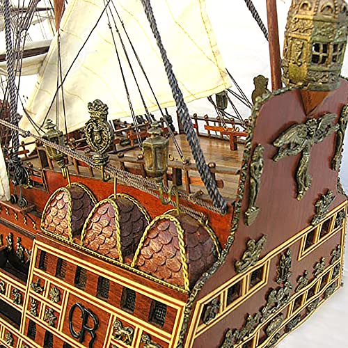 Old Modern Handicrafts HMS Sovereign of The Seas XL Model with Display Case Multicolor