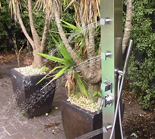 No Worries Products Stainless Steel Outdoor Shower Panel - Milan MK II