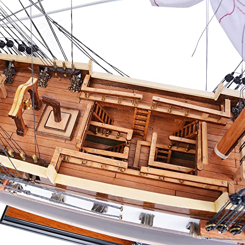 Old Modern Handicrafts USS Constellation Ship Model Red