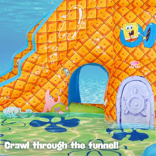 SUNNY & FUN Spongebob Slide ‘N Spray Inflatable Water Slide Park