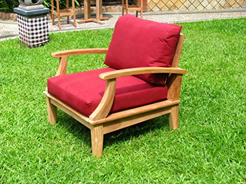 TeakStation Somer 4-Piece Teak Sofa Chair Set