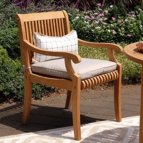 Cambridge Casual Mosko Teak Wood 5 Piece Outdoor Dining Set with Seatpad