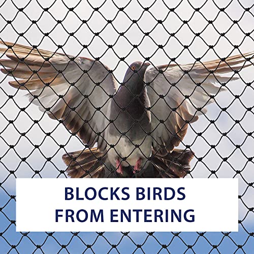Bird-X Heavy-Duty Netting 50ft x 100ft Black