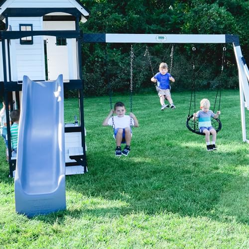 Backyard Discovery Canyon Creek Cedar Swing Set White