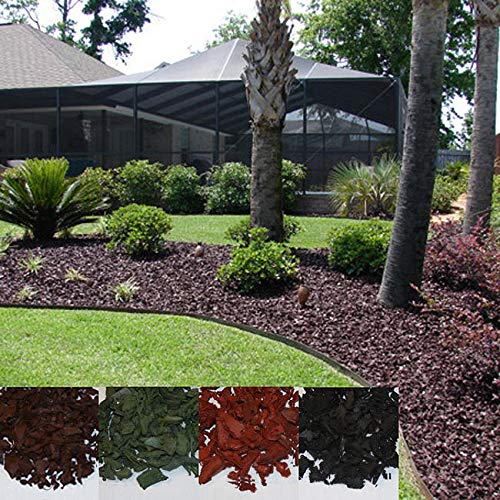 YardWiseUSA Rubber Landscape Mulch Mocha Brown
