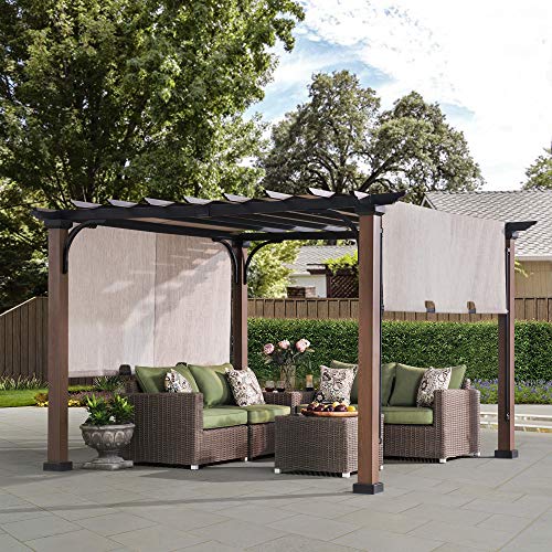 Sunjoy 110105005 Pergola Black/Brown