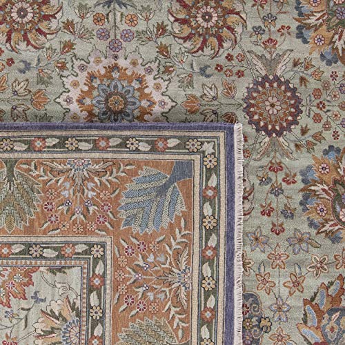Safavieh Old World Collection Handmade Traditional Oriental Area Rug 8' x 10' Light Green / Gold