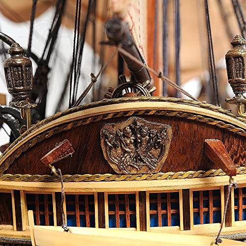 Old Modern Handicrafts Large HMS Surprise Wooden Model Ship Multi Color