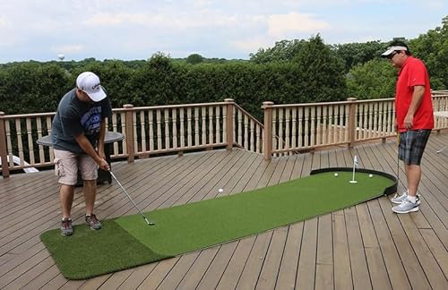 Big Moss Golf Commander V2 Indoor/Outdoor Practice Putting Chipping Green with 1 Cup Green