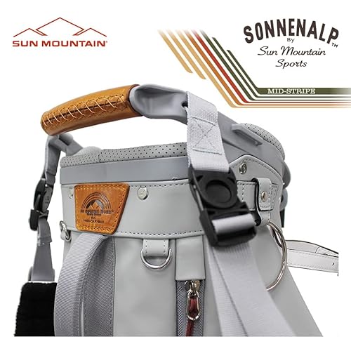 Sun Mountain 2023 Mid Stripe Golf Stand Bag Loden Moss-Inferno