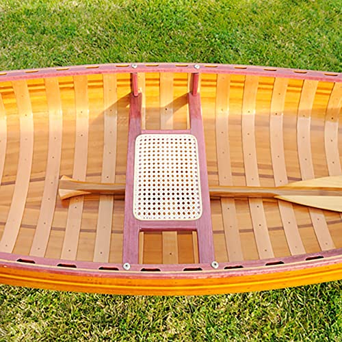 Wooden Boat USA 10-Foot Wooden Canoe with Ribs Curved Bow Natural Wood