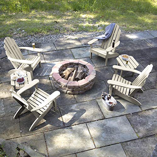 Highwood Adirondack Collection Westport 6pc Set with Side Tables Whitewash