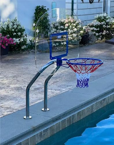 Global Pool Products X2 Basketball & Volleyball Pool Game Set Stainless Steel
