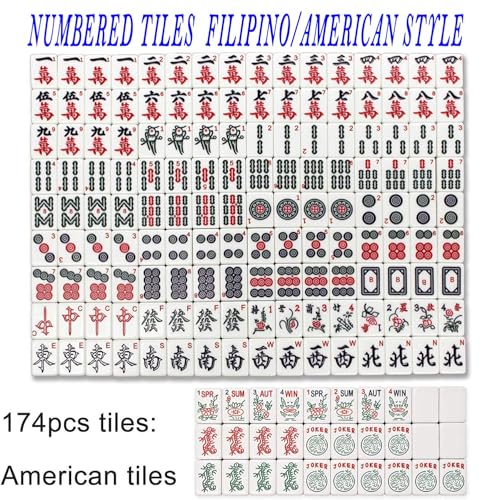 usamjtable American Style Ultra-Thin Automatic Mahjong Table with 36mm Numbered Tiles and Reversible Cover