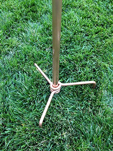 Stanwood Wind Sculpture Kinetic Copper Dual Helix Spinner
