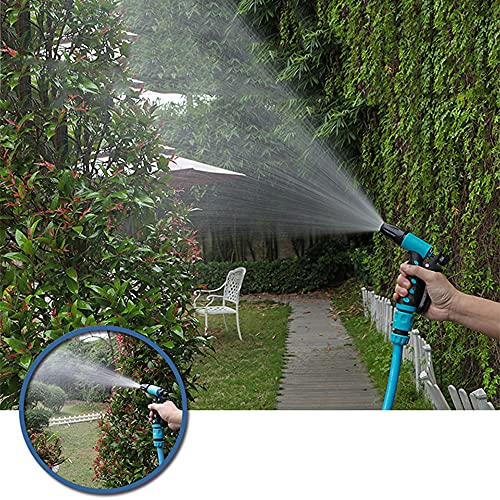 C/H PVC Garden Fiber Braided Water Hose Pipe 30M Blue