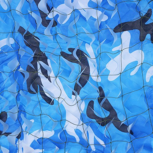 WarmHeartting Camouflage Net Blue Ocean Camo for Photography Background & Hunting Blinds