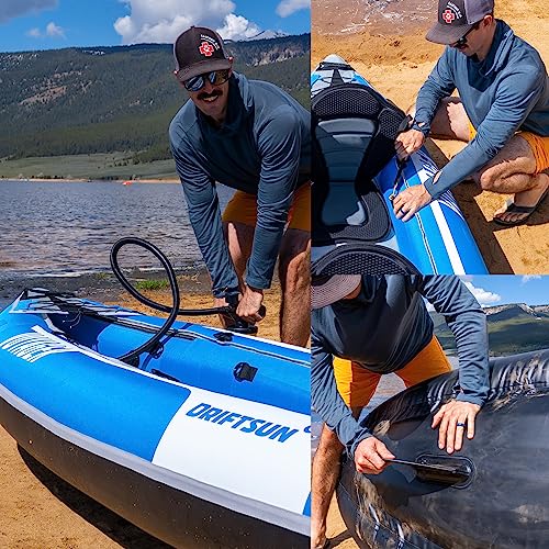 Driftsun Voyager Inflatable Kayak Blue
