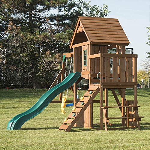 Swing-N-Slide Tioga Fort Swing Set Wood
