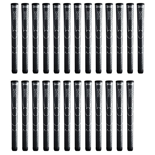 Winn Dri-Tac Oversize (+1/8) Dark Gray 25 Piece Golf Grip Bundle