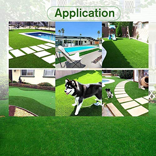 Moxie Direct Artificial Grass Turf Rug 1.38inch Pile Height 13ft x 77ft