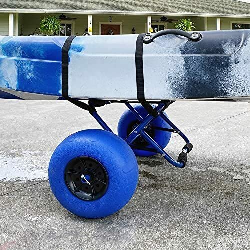 Generic Kayak Cart Kayak Dolly with 12inch Large Beach Balloon Wheels