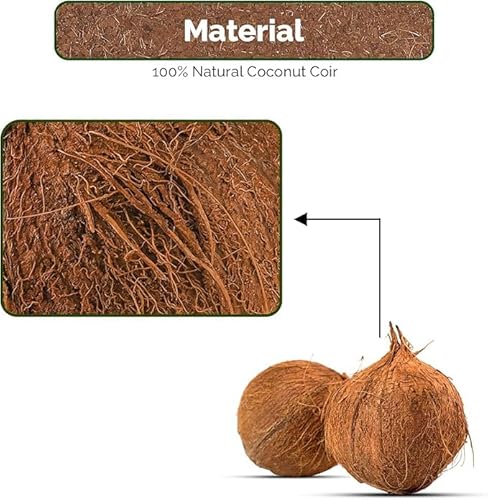 UBICON Organic Coco Coir Block - 11 lb Garden Soil for Indoor & Outdoor Use