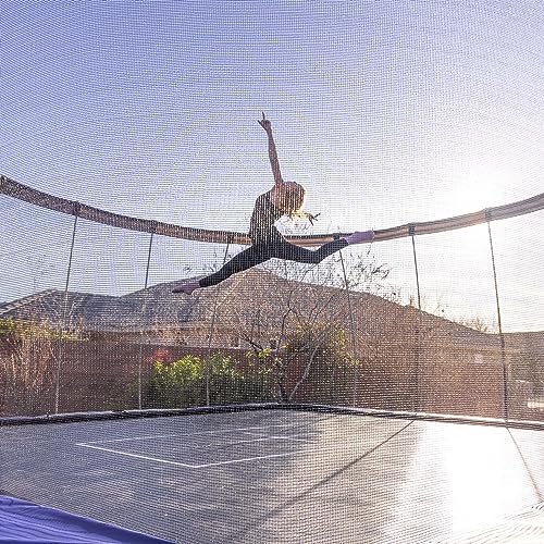 Skywalker Trampolines 15' Square Premium Trampoline with Enclosure Black & Grey