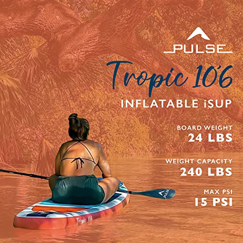PULSE WATERSPORTS Pulse Tropic Inflatable Stand Up Paddle Board Blue White