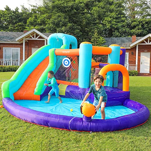 AirMyFun Inflatable Water Slide Orange