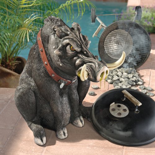 Design Toscano Bad Intentions Giant Warthog Garden Statue Full Color