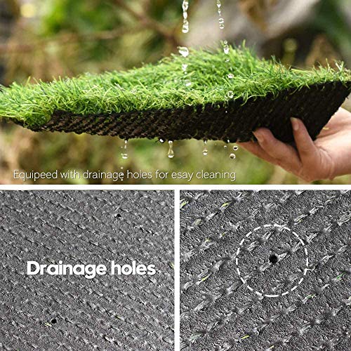 Conscience Trading Artificial Grass Outdoor Rug 13ft x 100ft 1.38" Thick Green