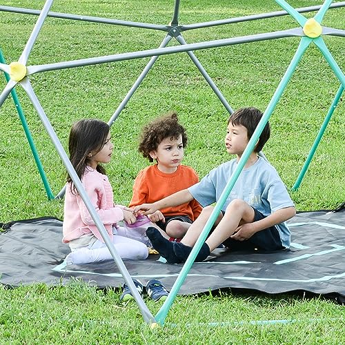 KOZYSPHERE 13ft Geometric Dome Climber Play Center Green/Grey
