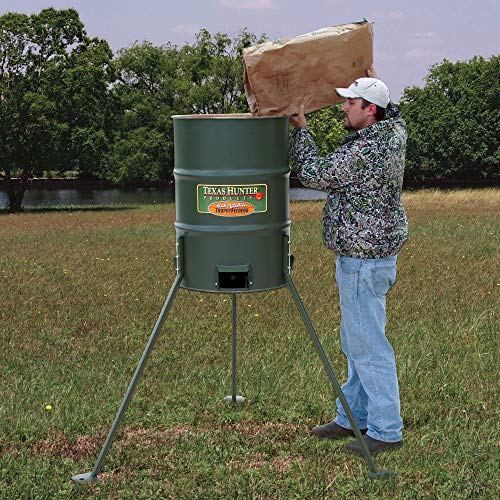 Texas Hunter Products 300lb Barrel Protein Feeder Model PF300