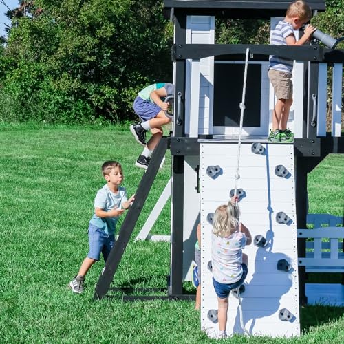 Backyard Discovery Canyon Creek Cedar Swing Set White