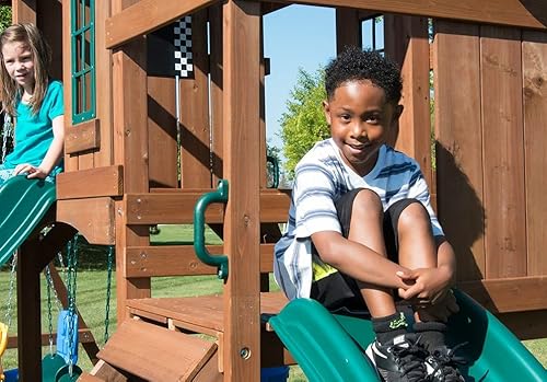 Swing-N-Slide Knightsbridge Plus Swing Set Wood Green