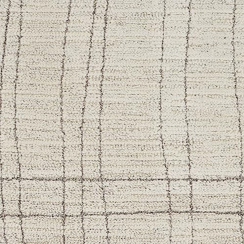 Nourison Andes Abstract Area Rug 9' x 12' Ivory Grey