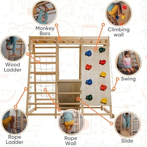 Avenlur Magnolia 6-in-1 Indoor Playground Natural
