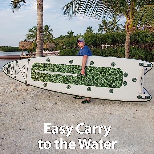Sea Eagle FS126 Inflatable FishSUP Fishing Stand-Up Paddleboard Green/Gray
