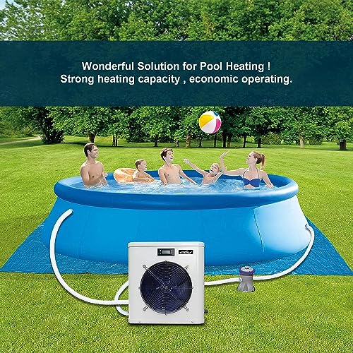Villastar Above Ground Pool Heater 16000 BTU/hr - 120V, Fits 15/18/24 Foot Pool
