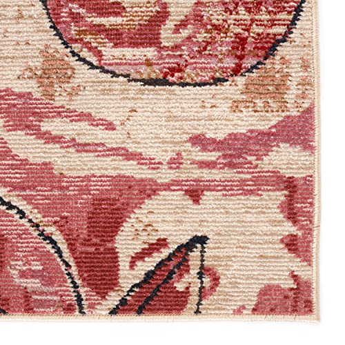 Jaipur Living Indoor Outdoor 10x13 Large Area Rug Floral Pink