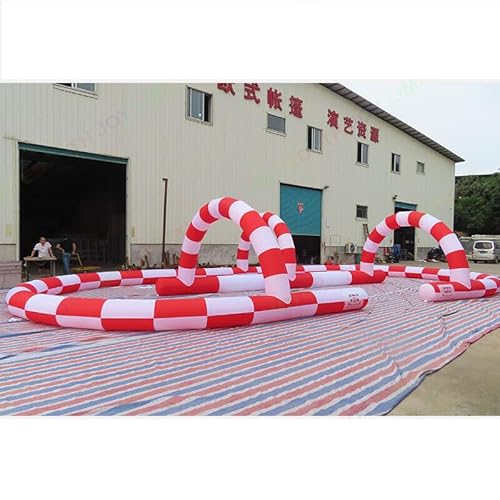 GEPAS 12x6m PVC Inflatable Go Kart Race Track As Picture Show