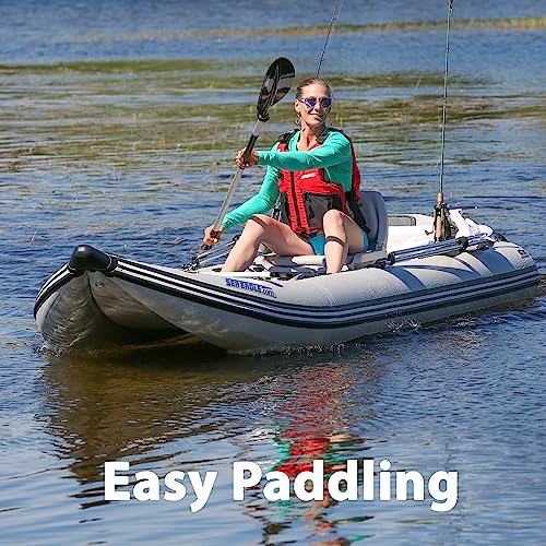 Sea Eagle 437ps PaddleSki Inflatable Catamaran Boat White/Blue